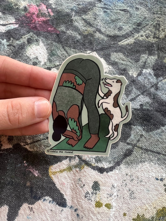 Forward Foldog - Dog Yoga Sticker