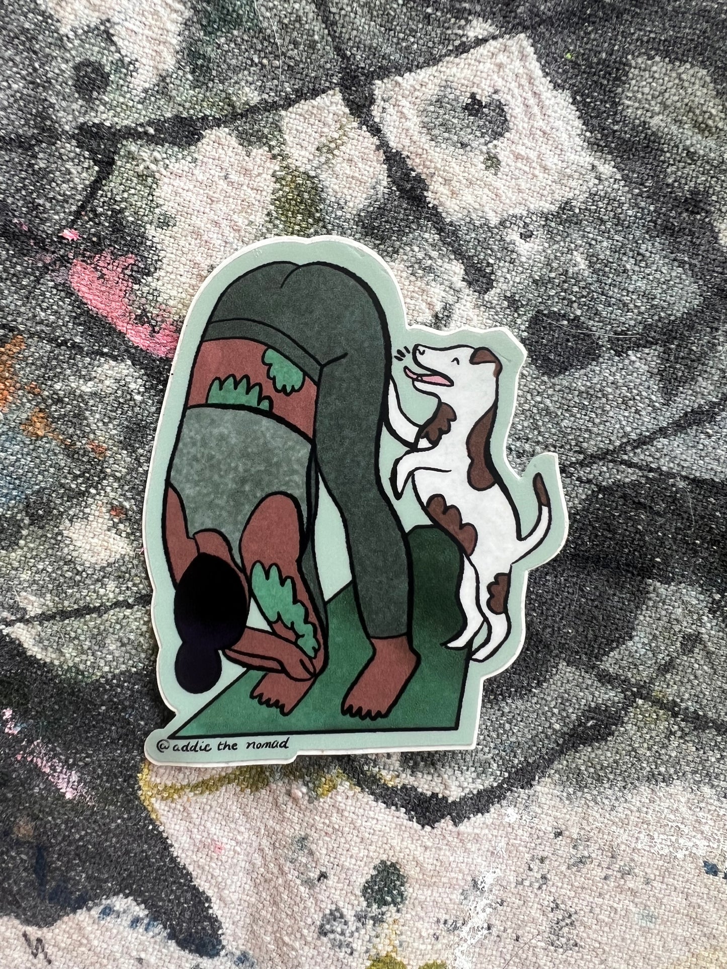 Forward Foldog - Dog Yoga Sticker