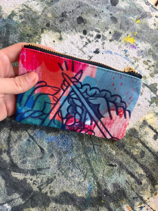 Knitting Needle Power Art Pouch