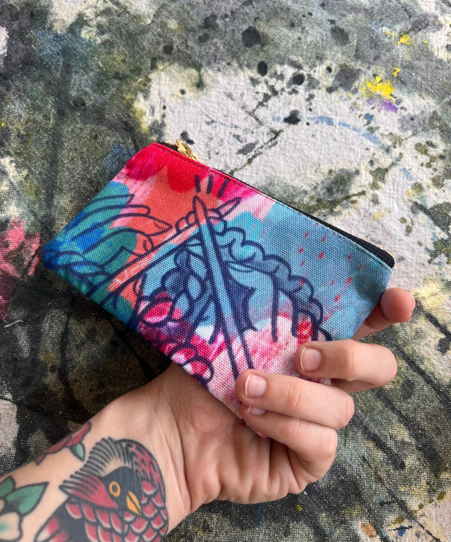 Knitting Needle Power Art Pouch