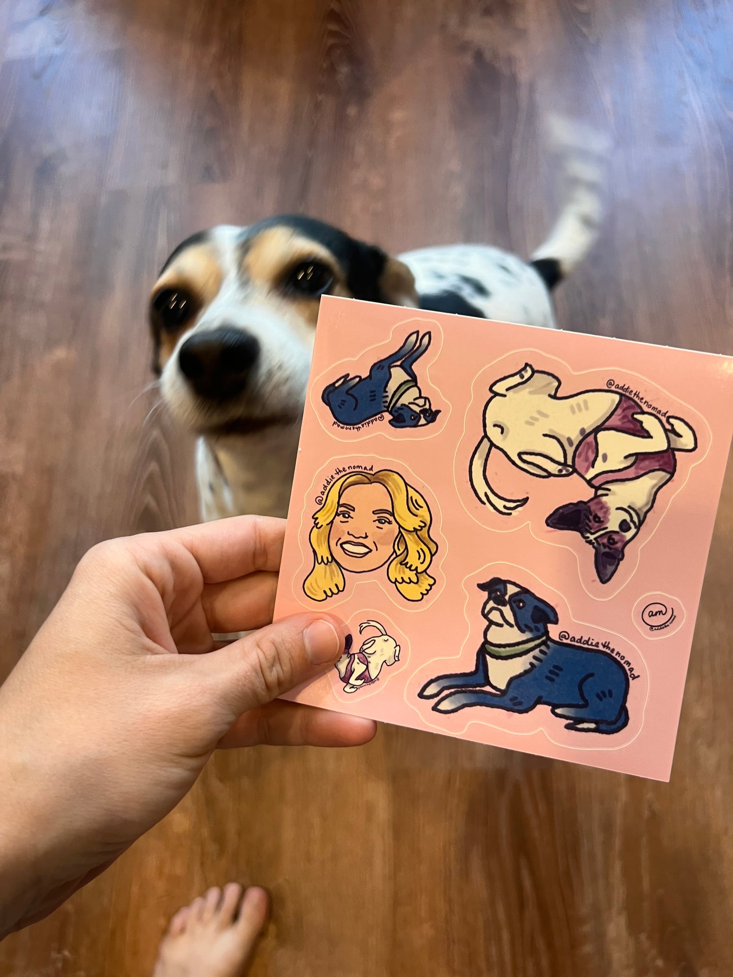 Addie, Stella, & Luna Puppy Sticker Sheets