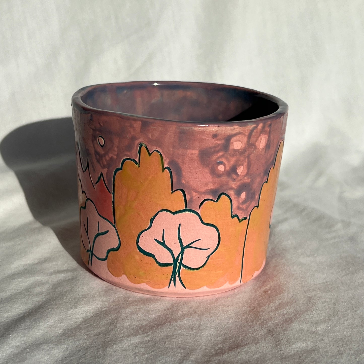 Cherry Blossom Handmade Ceramic Mug